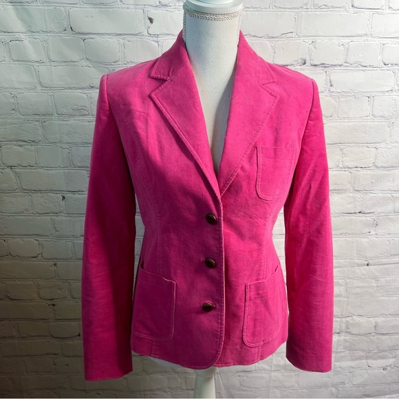 Lilly Pulitzer Vintage Hot Pink Corduroy Blazer XS - Picture 1 of 7